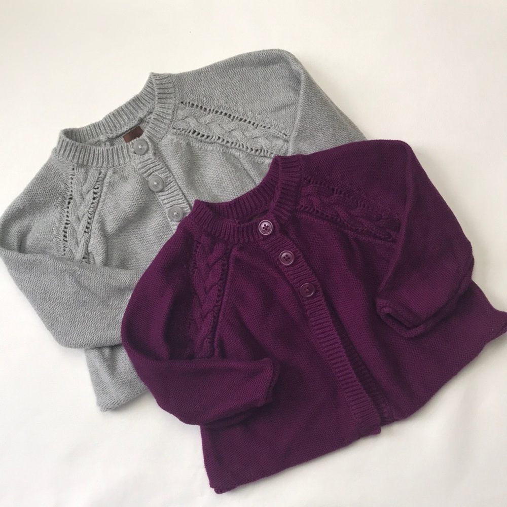 Tea Sweater Cardigans (size 12-18m)